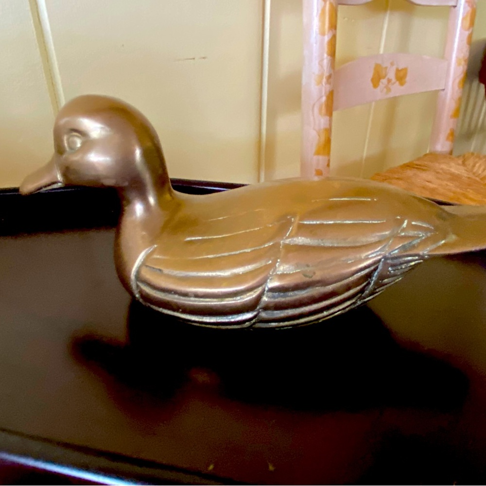 Brass Mallard Duck